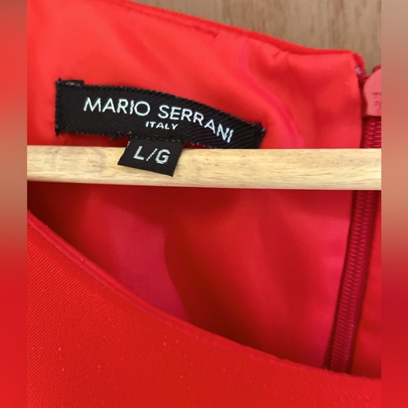 Mario Serrani large fitted sheath midi dress.  Lining on top of front & back. - Picture 2 of 10